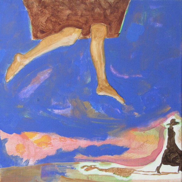 Jambes IV - 40x40 - technique mixte